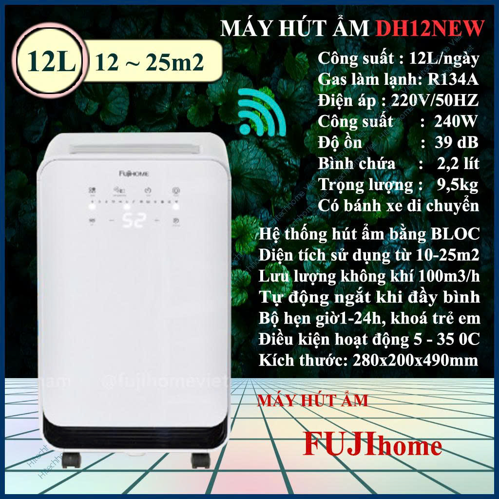 Máy hút ẩm Fujihome DH12NEW